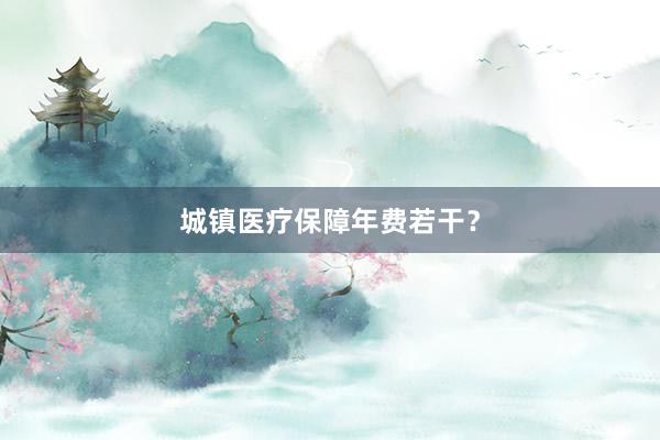 城镇医疗保障年费若干？